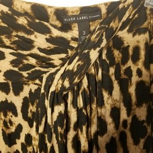 Black Label by Chicos Animal Print Skirt. (XL16)